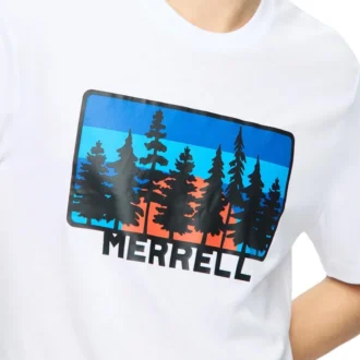 Erkek Forest Line Grafik Tişört