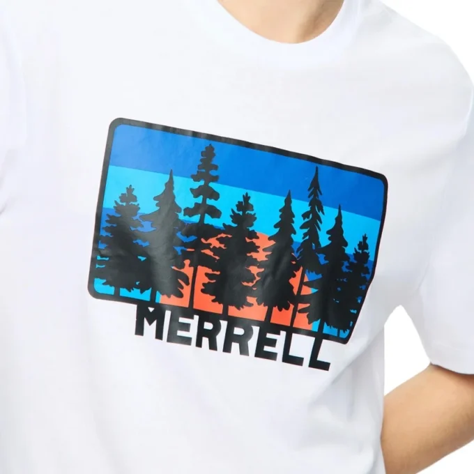 Erkek Forest Line Grafik Tişört Erkek Forest Line Grafik Tişört